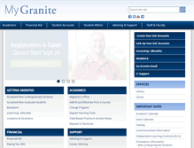 Tablet Screenshot of my.granite.edu
