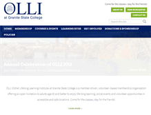 Tablet Screenshot of olli.granite.edu